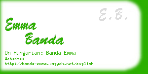 emma banda business card